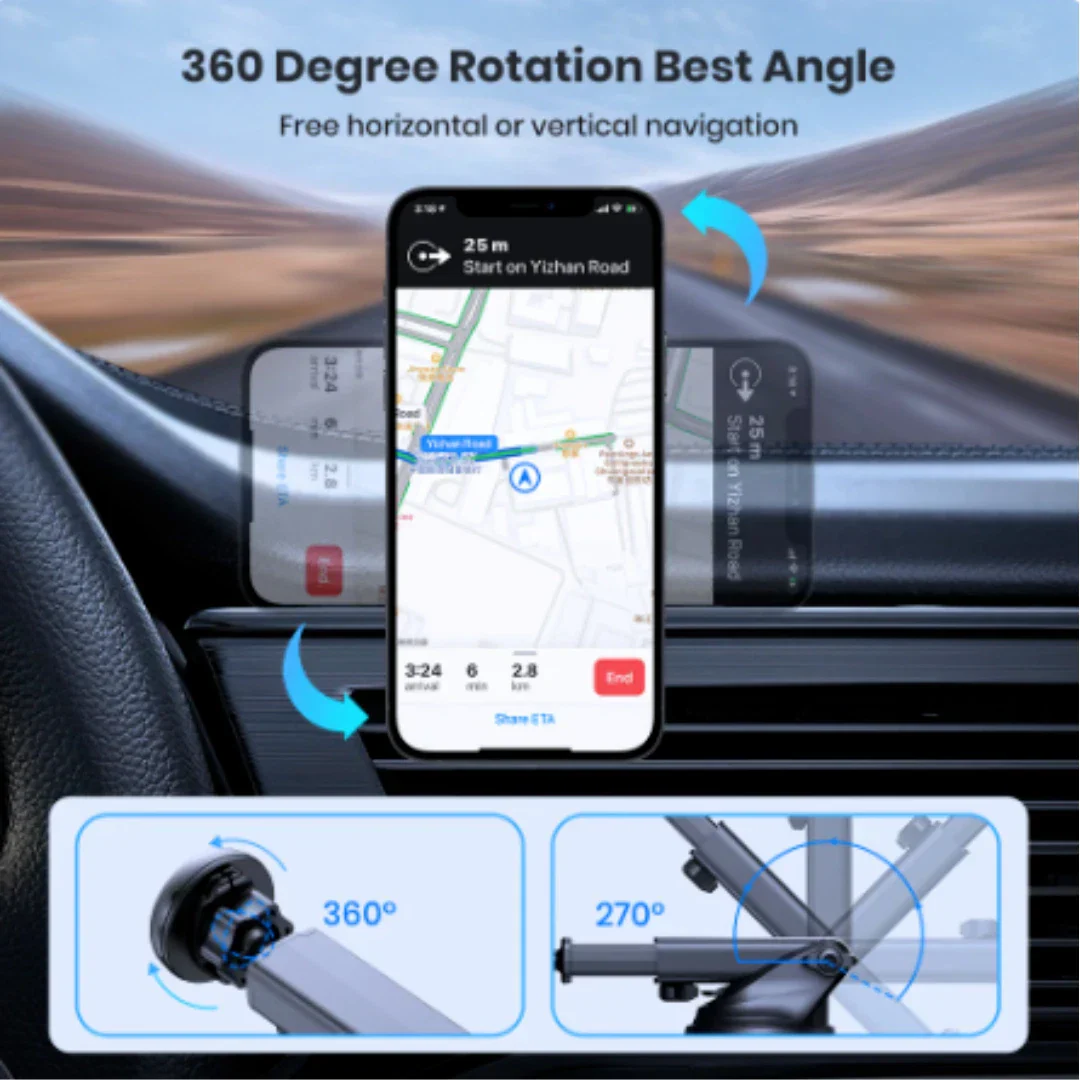 [UN-05] Universal Super Strong Magnetic Magnet Mobile Phone Holder Handlebar Mount Holder - Image 6