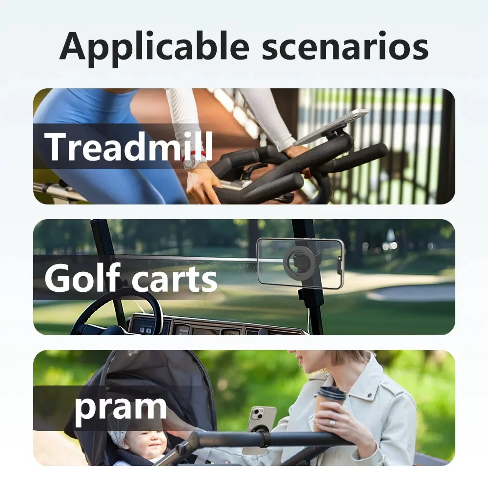 Universal MagSafe Phone Holder Grip Stand with Adjustable Arm Strap - Image 10