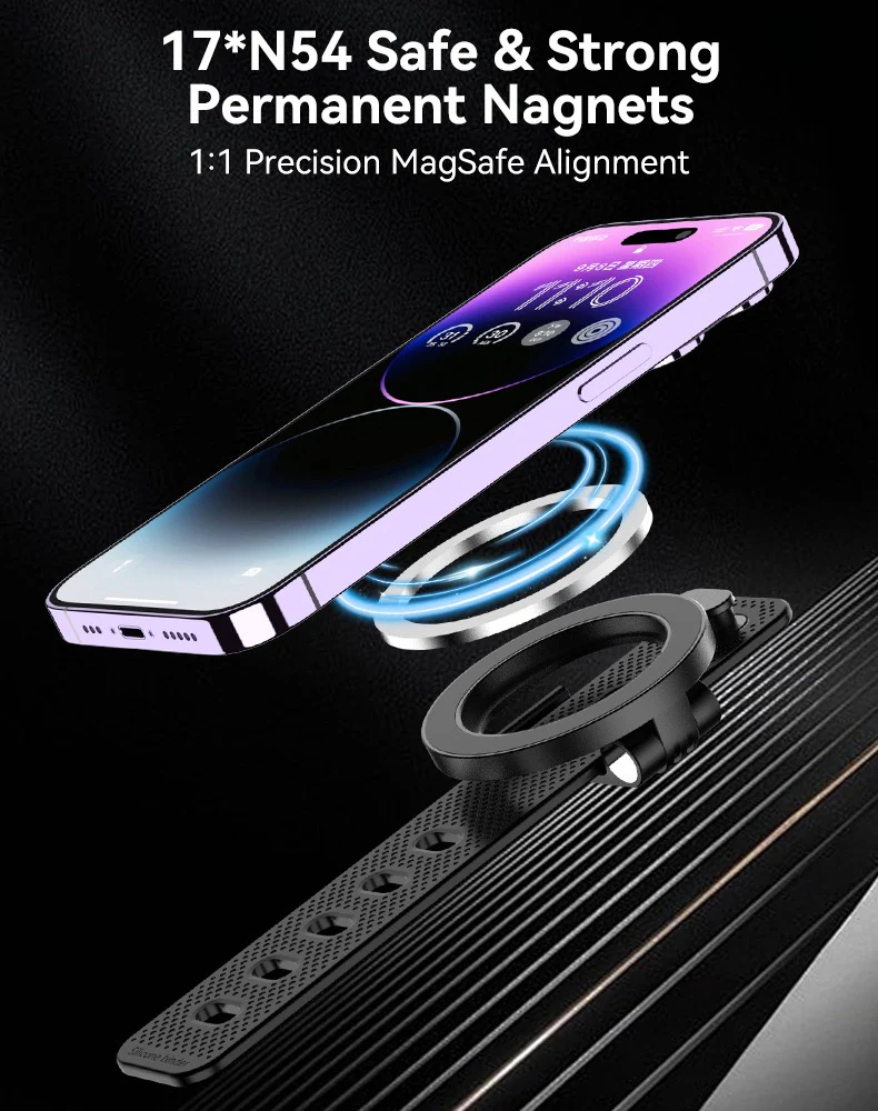 Universal MagSafe Phone Holder Grip Stand with Adjustable Arm Strap - Image 5