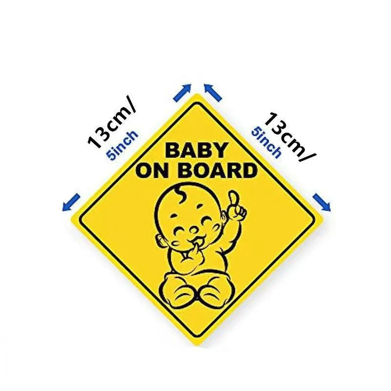 Universal Stylish Baby On Board Car Sticker Safety Sign For Reflective & Weatherproof Safety Sticker - Image 4