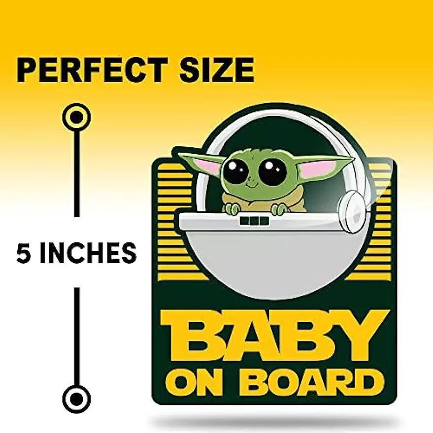 Universal Stylish Baby On Board Car Sticker Safety Sign For Reflective & Weatherproof Safety Sticker - Image 5