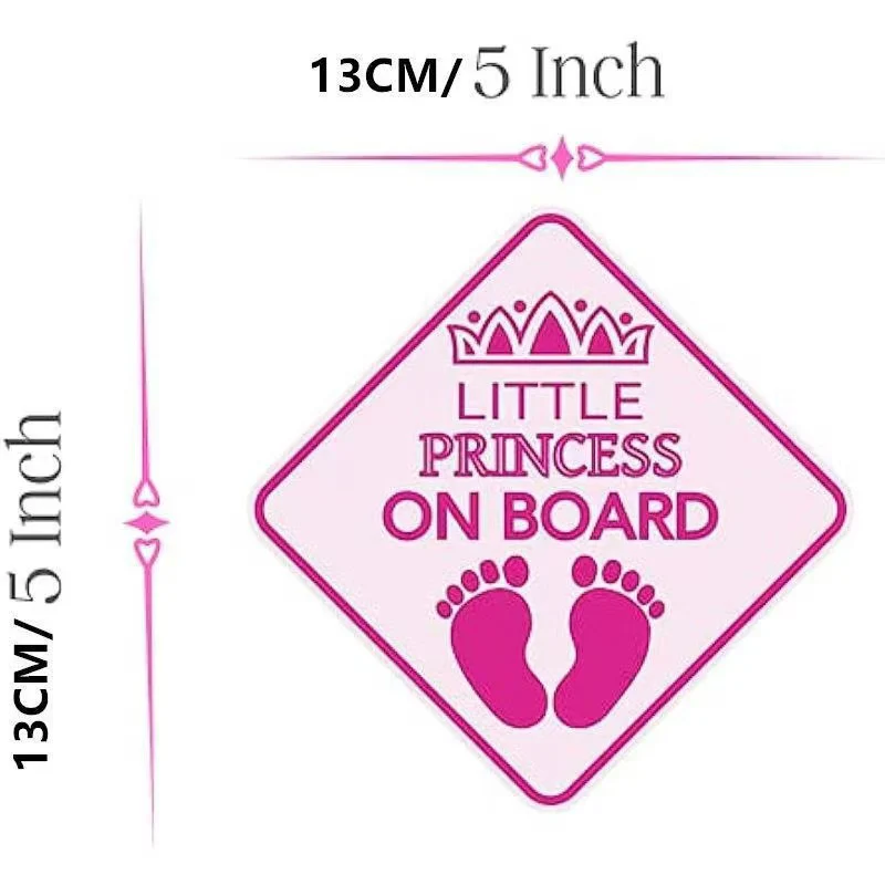 Universal Stylish Baby On Board Car Sticker Safety Sign For Reflective & Weatherproof Safety Sticker - Image 6