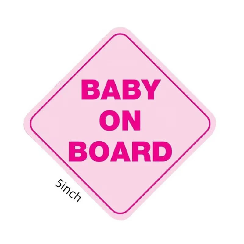 Universal Stylish Baby On Board Car Sticker Safety Sign For Reflective & Weatherproof Safety Sticker - Image 8