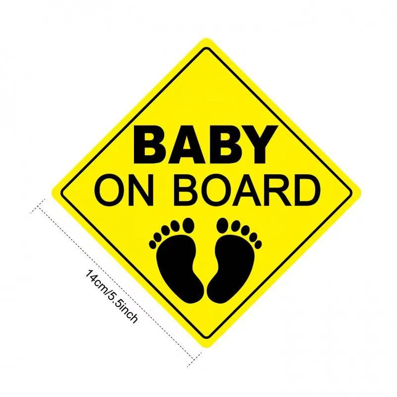 Universal Stylish Baby On Board Car Sticker Safety Sign For Reflective & Weatherproof Safety Sticker - Image 9