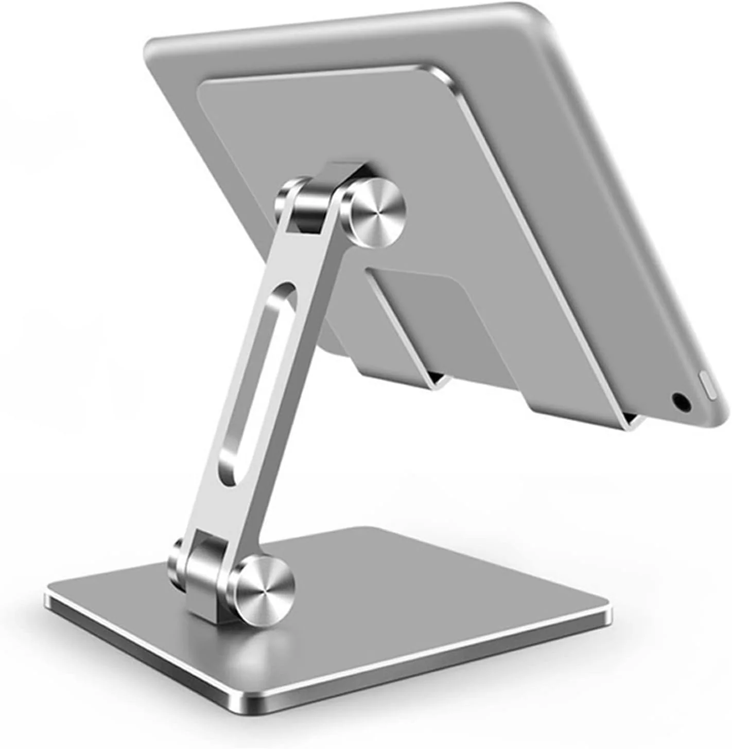 [Up to 13 Inch] Universal Apple / Samsung / OPPO / Google - Dual Shafts Adjustable Foldable Desktop Aluminum Tablet Holder