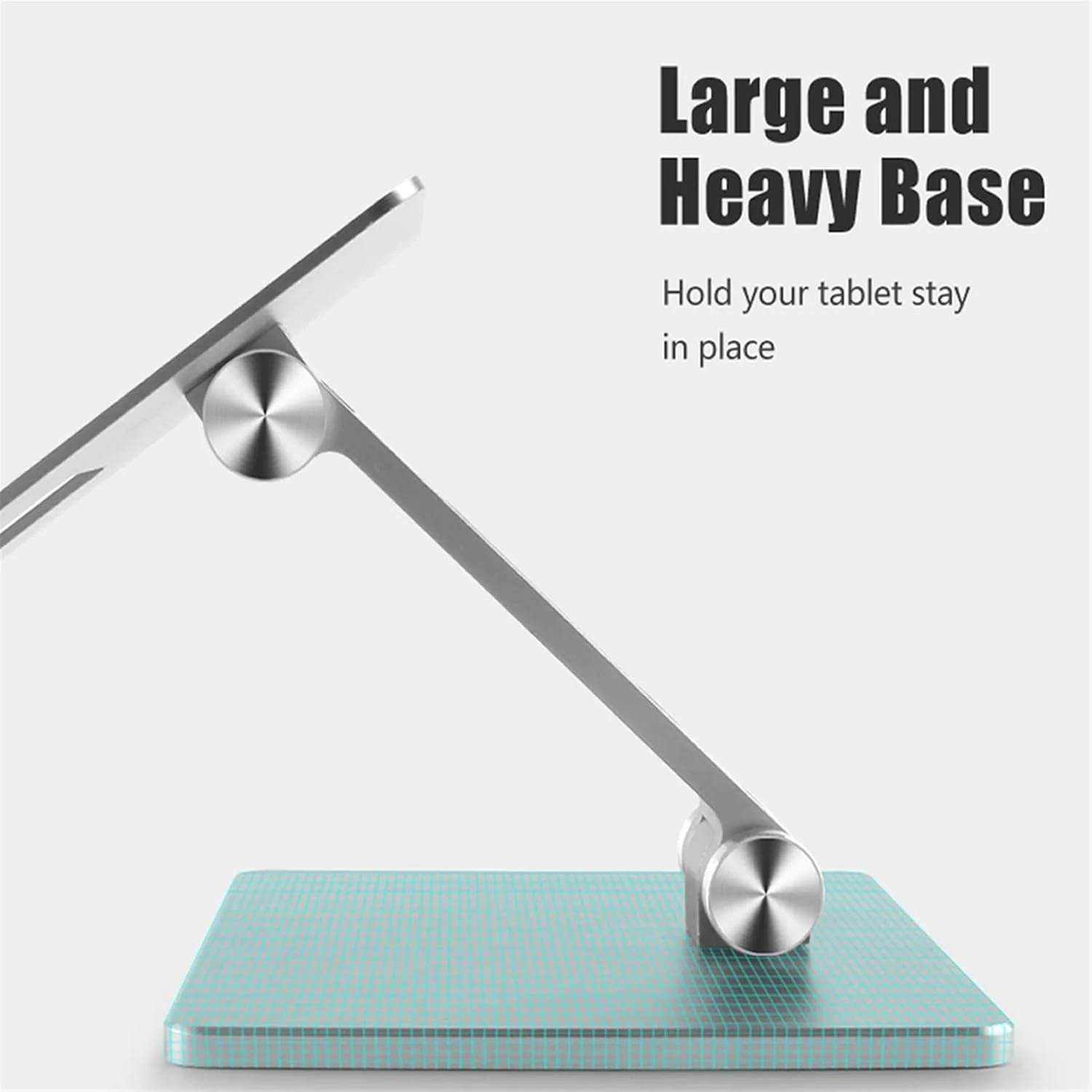 [Up to 13 Inch] Universal Apple / Samsung / OPPO / Google - Dual Shafts Adjustable Foldable Desktop Aluminum Tablet Holder - Image 4