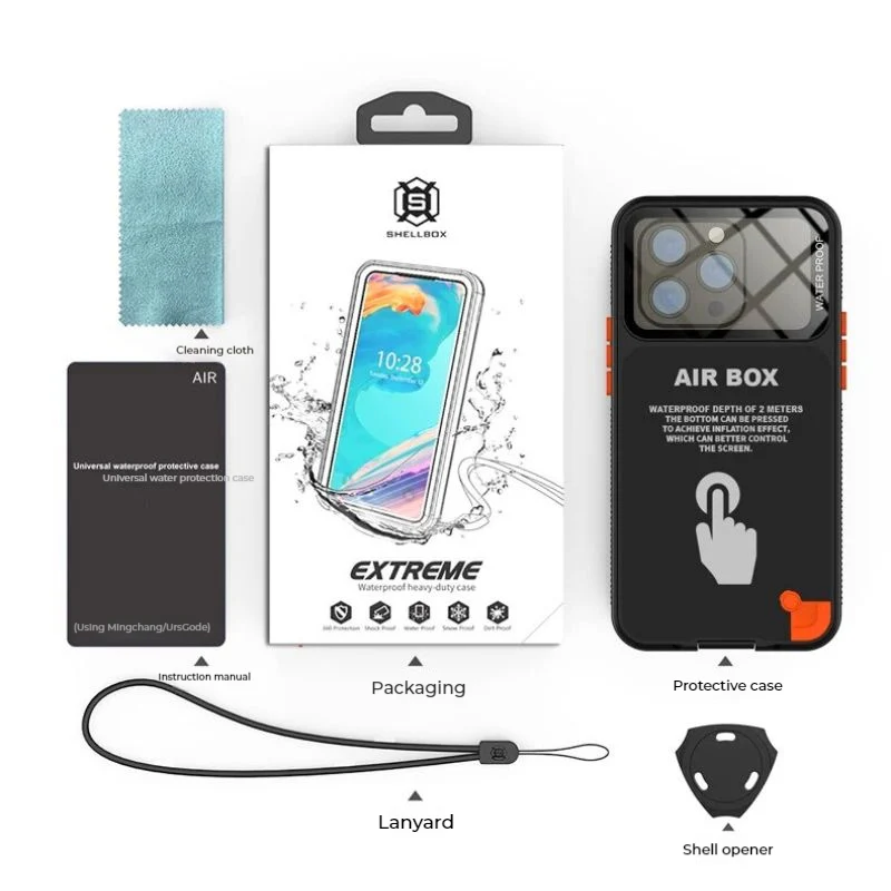 [Up to 6.1 inch] Redpepper Universal Waterproof Heavy Duty Lifeproof Phone Case - Image 2