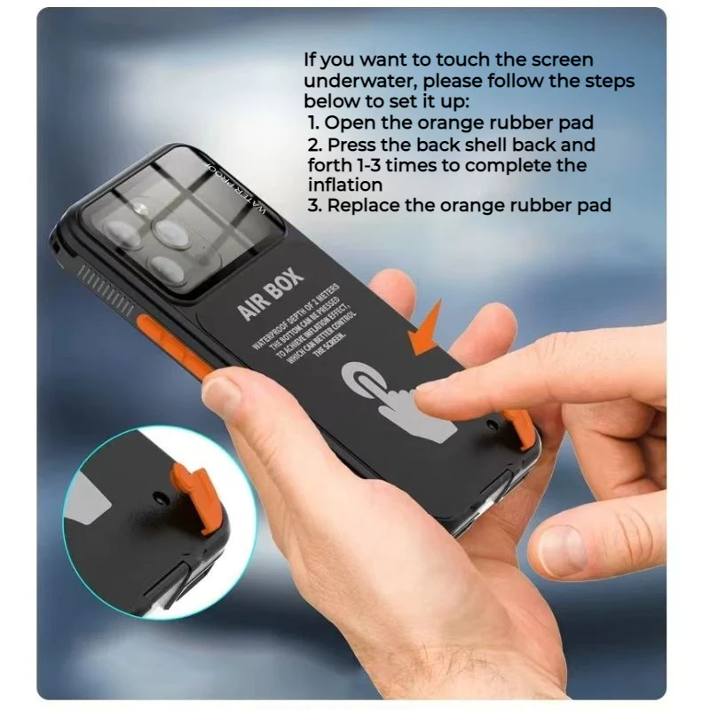 [Up to 6.7 inch] Redpepper Universal Waterproof Heavy Duty Lifeproof Case - Image 6