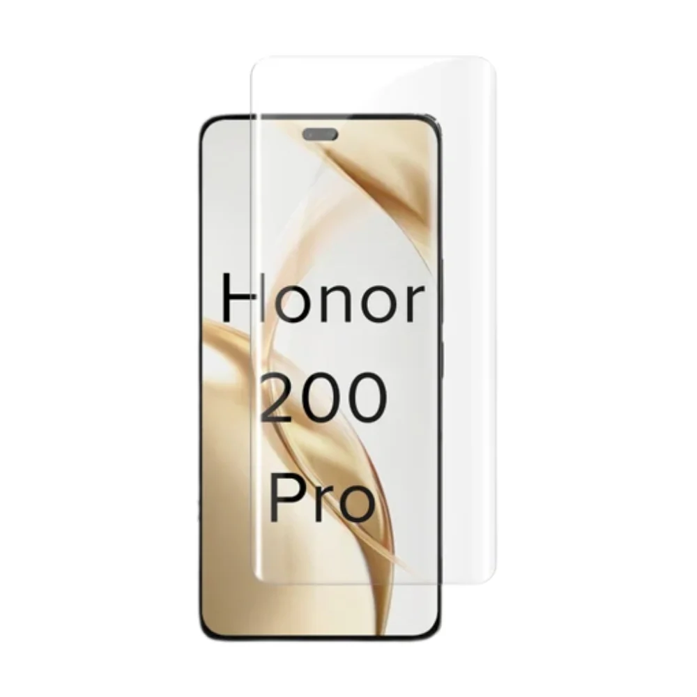 [UV Glue] [HD] Honor 200 Pro - UV Full Covered Curved 9H Tempered Glass Screen Protective Protector - Image 2