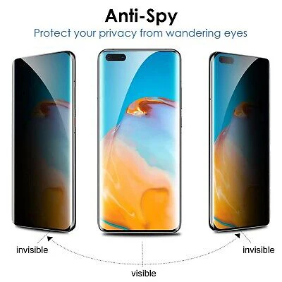 [UV Glue] [Privacy] OPPO Reno13 Pro (CPH2697) - UV Full Covered Curved Anti-Spy 9H Tempered Glass Screen Protective Protector - Image 3