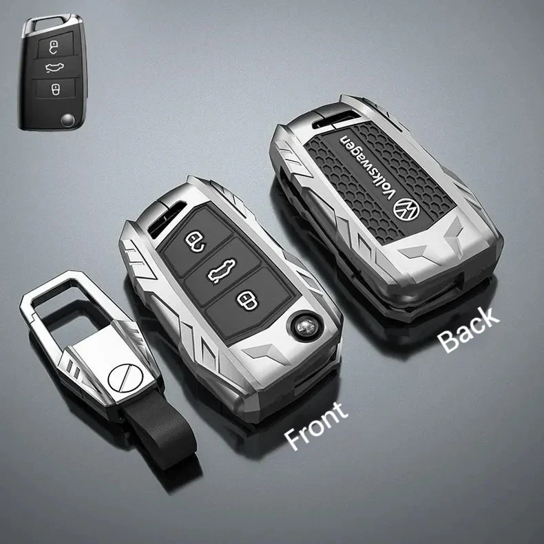 Volkswage Heavy-Duty Mecha Car Key Fob Case Cover For Golf 8, Golf 8 Pro, ID.3, ID.4 X, ID.6, Lamando L, Talagon, Tavendor, Teramont X - Image 12