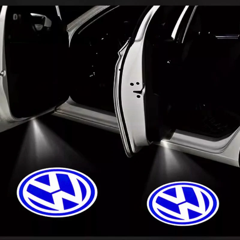 Volkswagen Custom Dedicated Car Door Welcome Lights & LED Projector for Passat, Touran, Magotan, Teramont, Touareg, Phideon, CC, Viloran (1 Pcs)