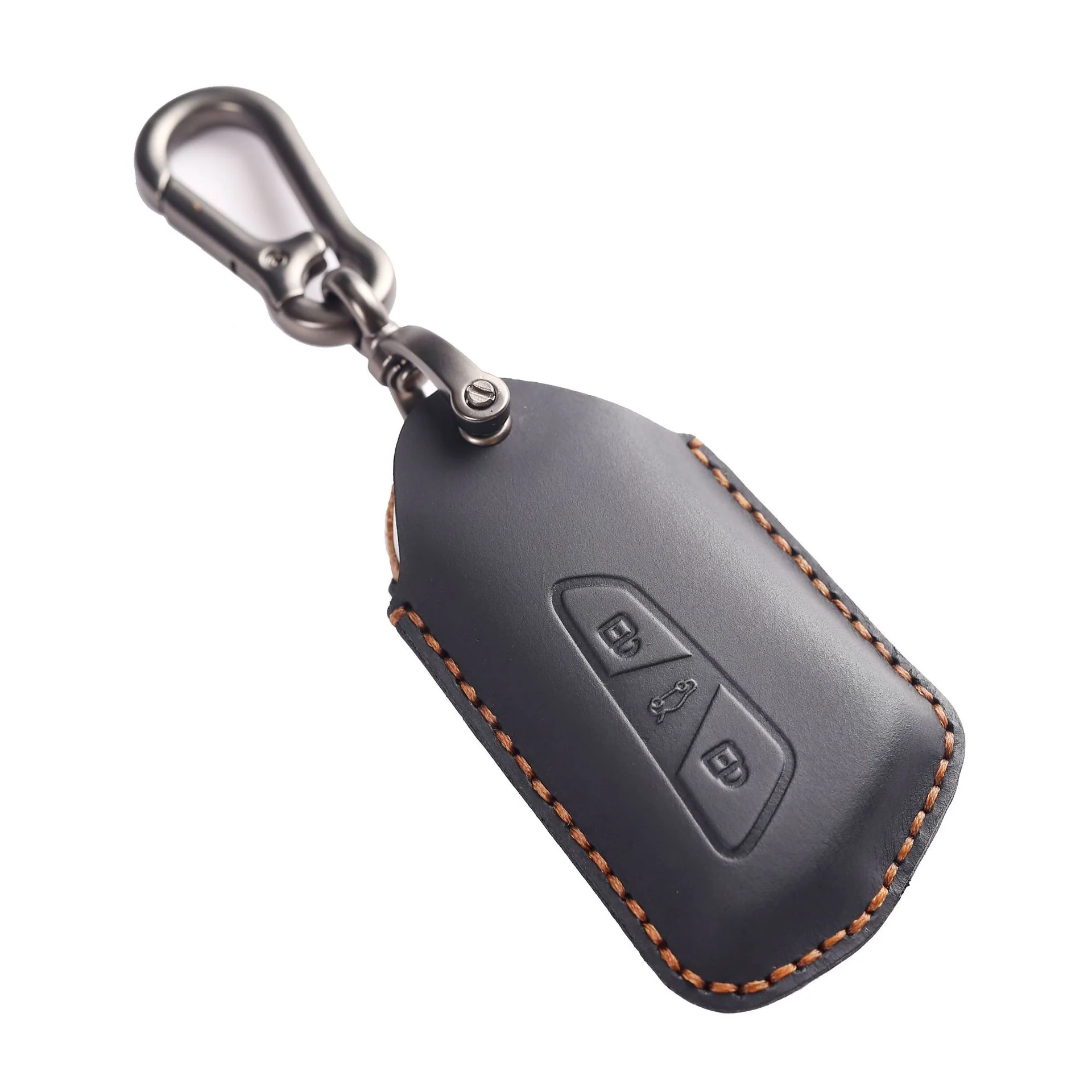 Volkswagen Handcrafted Genuine Leather Car Key Fob Case Cover Forc, ID.3, ID.4, Skoda Octavia, SEAT Leon MK4, Cupra Formentor