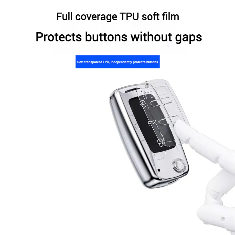 Volkswagen Zinc Alloy Car Key Fob Case Cover For Golf, ID.4, ID.6, Lavida, Sagitar, Viloran, Magotan, Lamando L, Tiguan, Tharu, Tayron, Gran Lavida, Talagon - Image 23