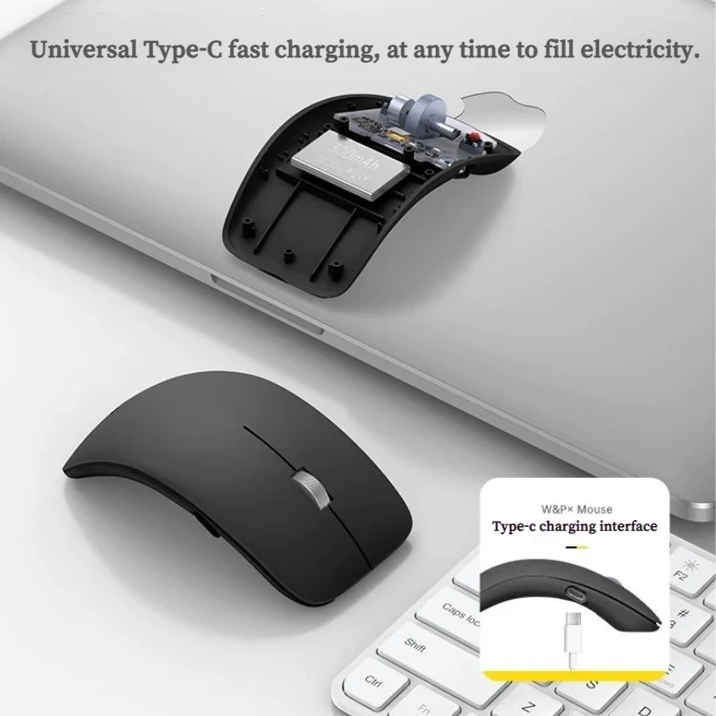 W&P Wireless Bluetooth Silent Tri-Mode Wireless Bluetooth Mouse - Image 5