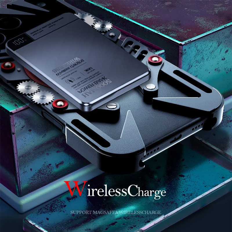 [With 360° Rotating Stand] Apple iPhone 17 Pro/Pro Max - Aluminum Alloy Metal Frame Shockproof Case - Image 4