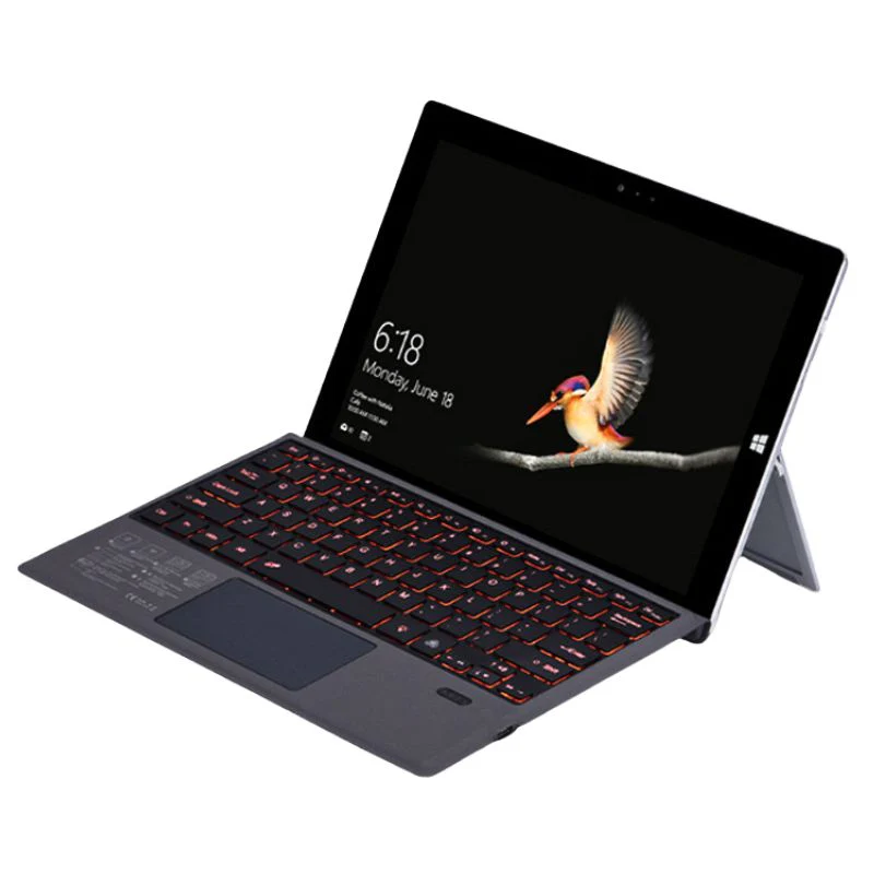 [With Backlit] Microsoft Surface Go 1/2/3/4 - Compatible Ultra & Thin Wireless Bluetooth Magnetic Touch Keyboard - Image 2