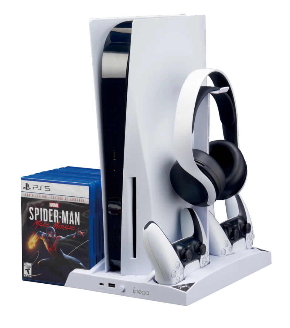 [With Built-in Dual Fan] Sony PlayStation 5 PS5 Multifunctional Charging Dock With Game Storage Station Stand - Image 4