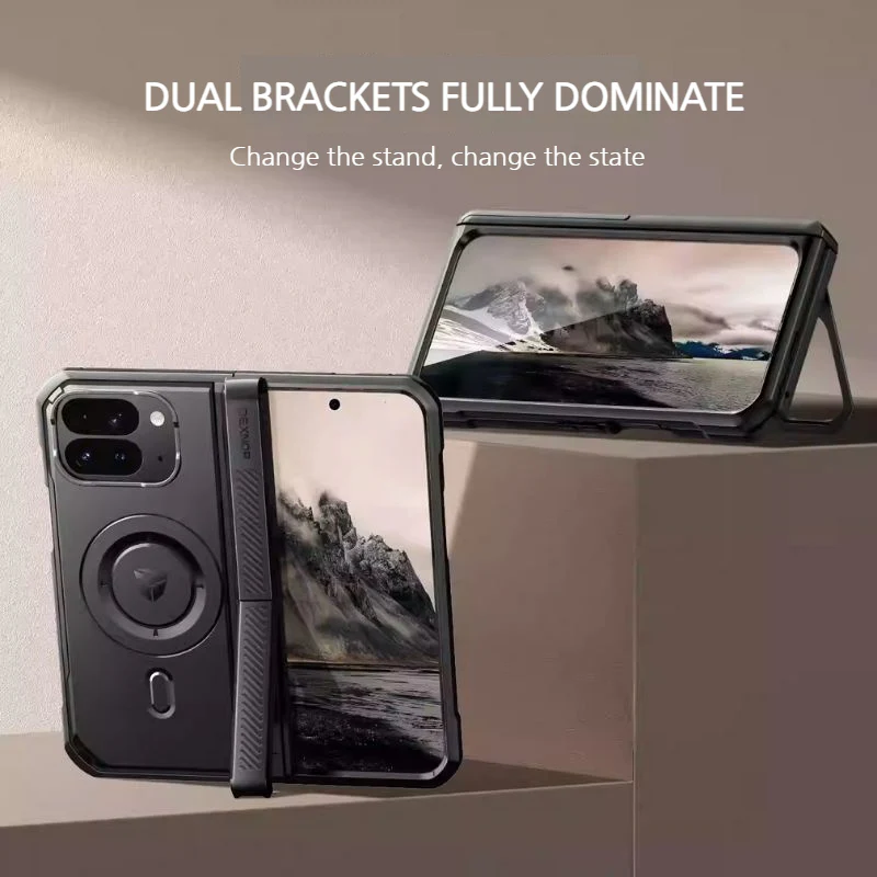 [With Camera Cover][Built-in Stand] Google Pixel 10 Pro Fold - Dexnor Military Grade Heavy-Duty Shockproof Rugged Case - Image 4