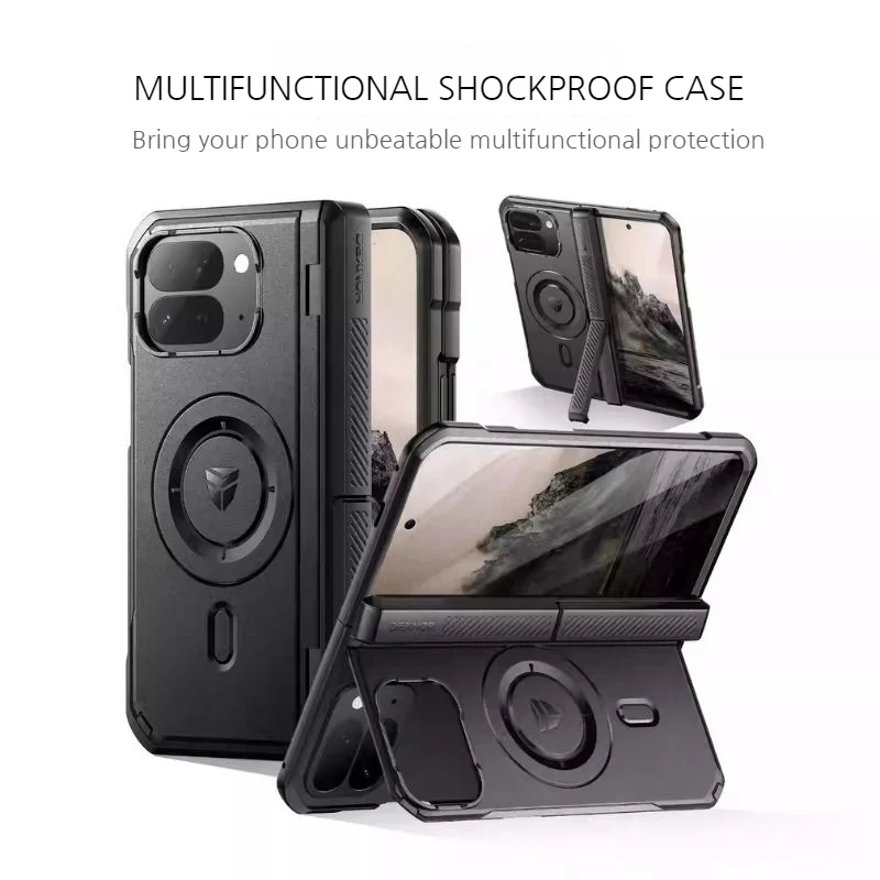 [With Camera Cover][Built-in Stand] Google Pixel 10 Pro Fold - Dexnor Military Grade Heavy-Duty Shockproof Rugged Case - Image 6