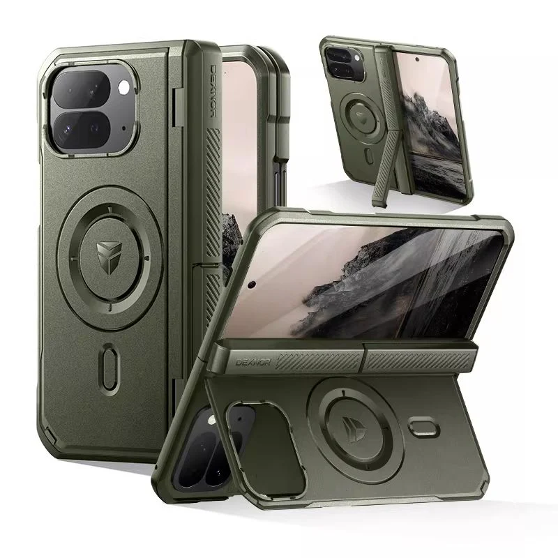 [With Camera Cover][Built-in Stand] Google Pixel 10 Pro Fold - Dexnor Military Grade Heavy-Duty Shockproof Rugged Case - Image 9