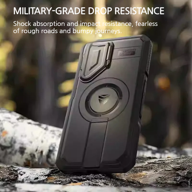[With Camera Cover][Built-in Stand] Samsung Galaxy S26 Ultra - Dexnor Military Grade Heavy-Duty Shockproof Rugged Case - Image 11