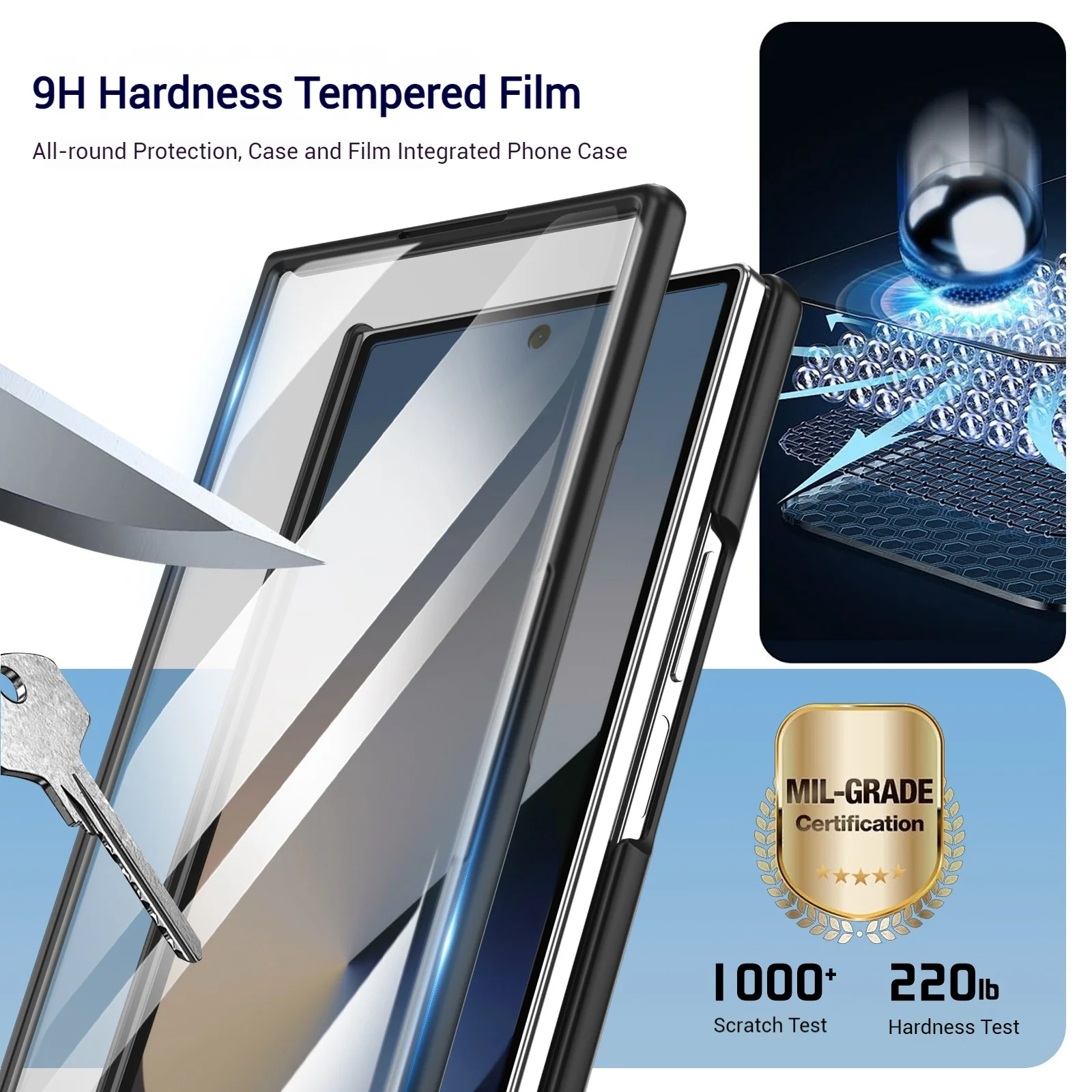 [With Camera Stand] [With Elastic Hand Strap] Samsung Galaxy Z Fold6 - Foldable Magnetic Hinge Shockproof Full-Body Protective Case - Image 9