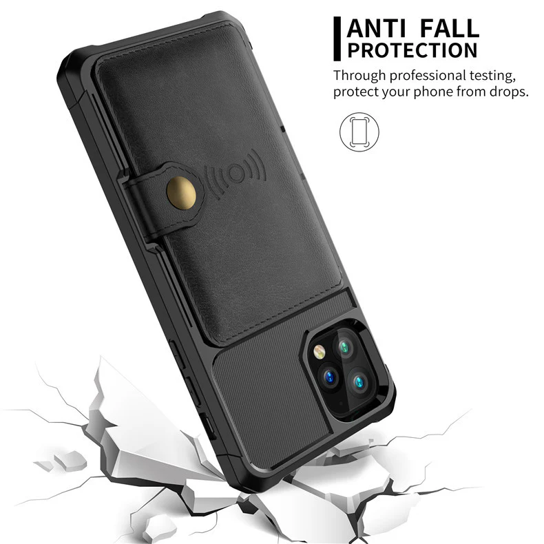 [With Card Holder] Apple iPhone X/XS/XR/XS Max Full-wrap Fashionable Heavy Duty Series Case - Image 11