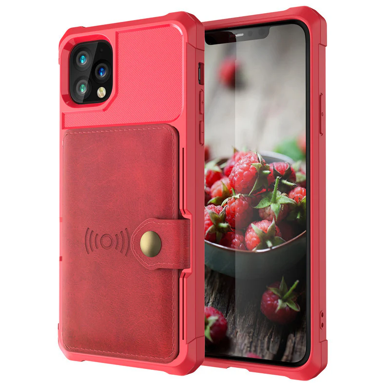 [With Card Holder] Apple iPhone X/XS/XR/XS Max Full-wrap Fashionable Heavy Duty Series Case - Image 3