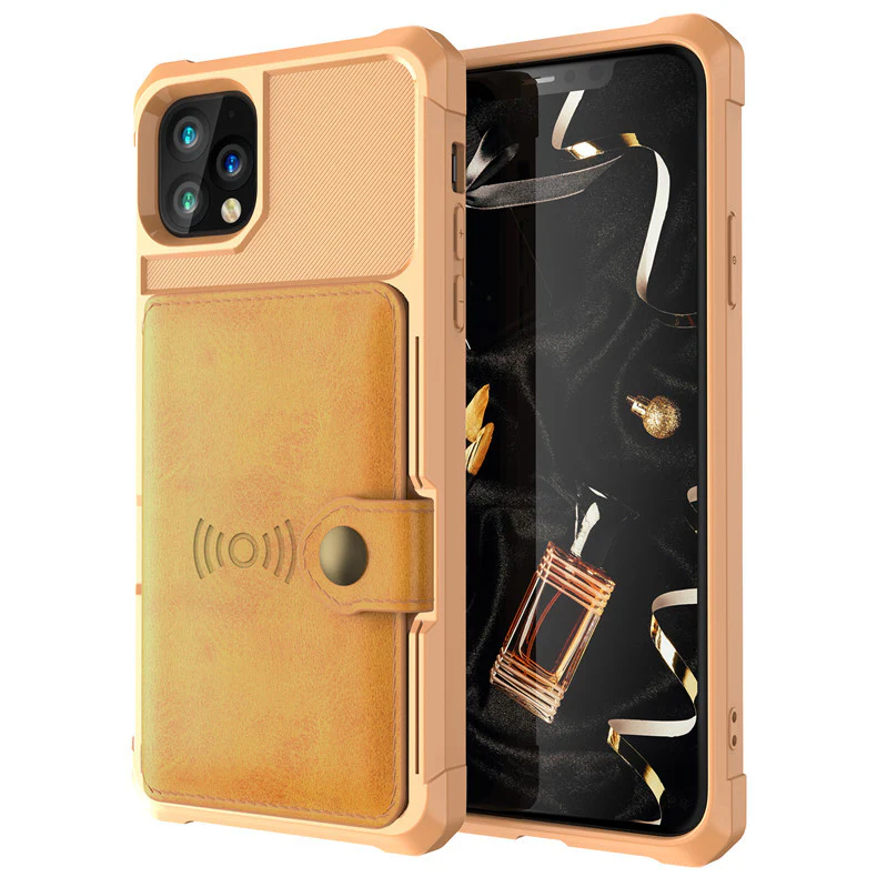 [With Card Holder] Apple iPhone X/XS/XR/XS Max Full-wrap Fashionable Heavy Duty Series Case - Image 4