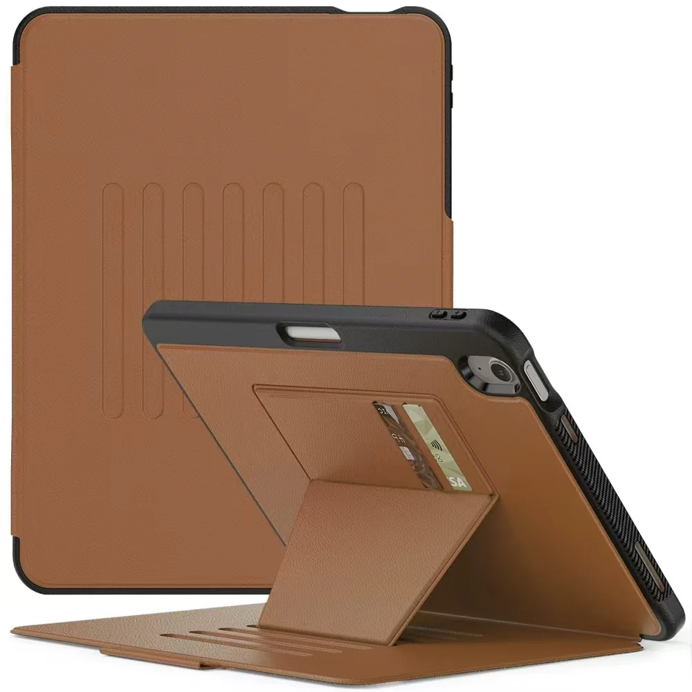 [With Card Slot] Apple iPad Air 11-inch M2/M3/M4 (2024/2025/2026) Stand Full-protection Shockproof Case With Pen Slot - Image 14