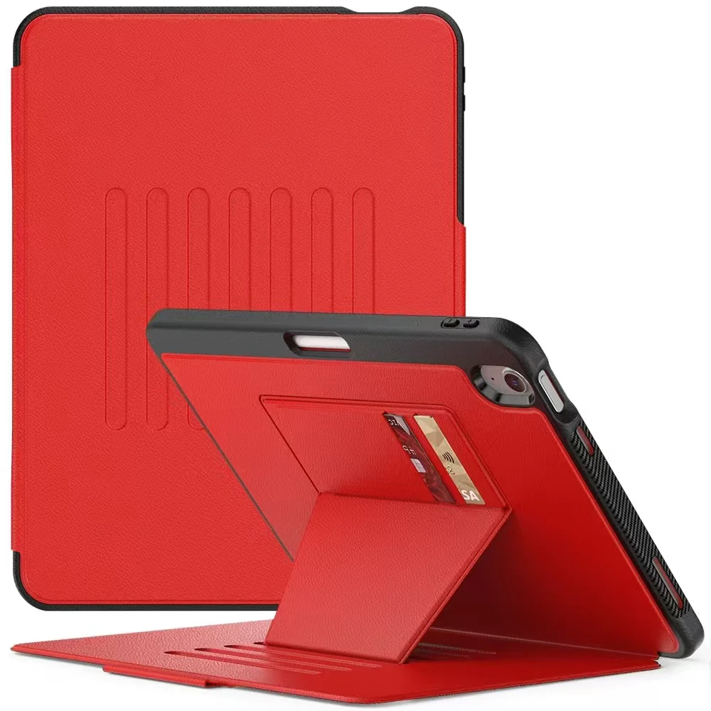 [With Card Slot] Apple iPad Air 11-inch M2/M3/M4 (2024/2025/2026) Stand Full-protection Shockproof Case With Pen Slot - Image 18