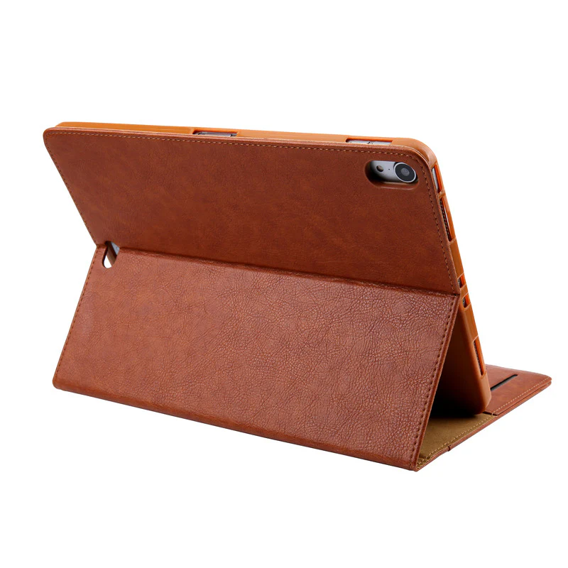 [With Card Slot] Apple iPad Air 4/5 10.9'' 4/5th Gen (2020/2022) Premium Minimalist Flip Leather Wallet Case - Image 10