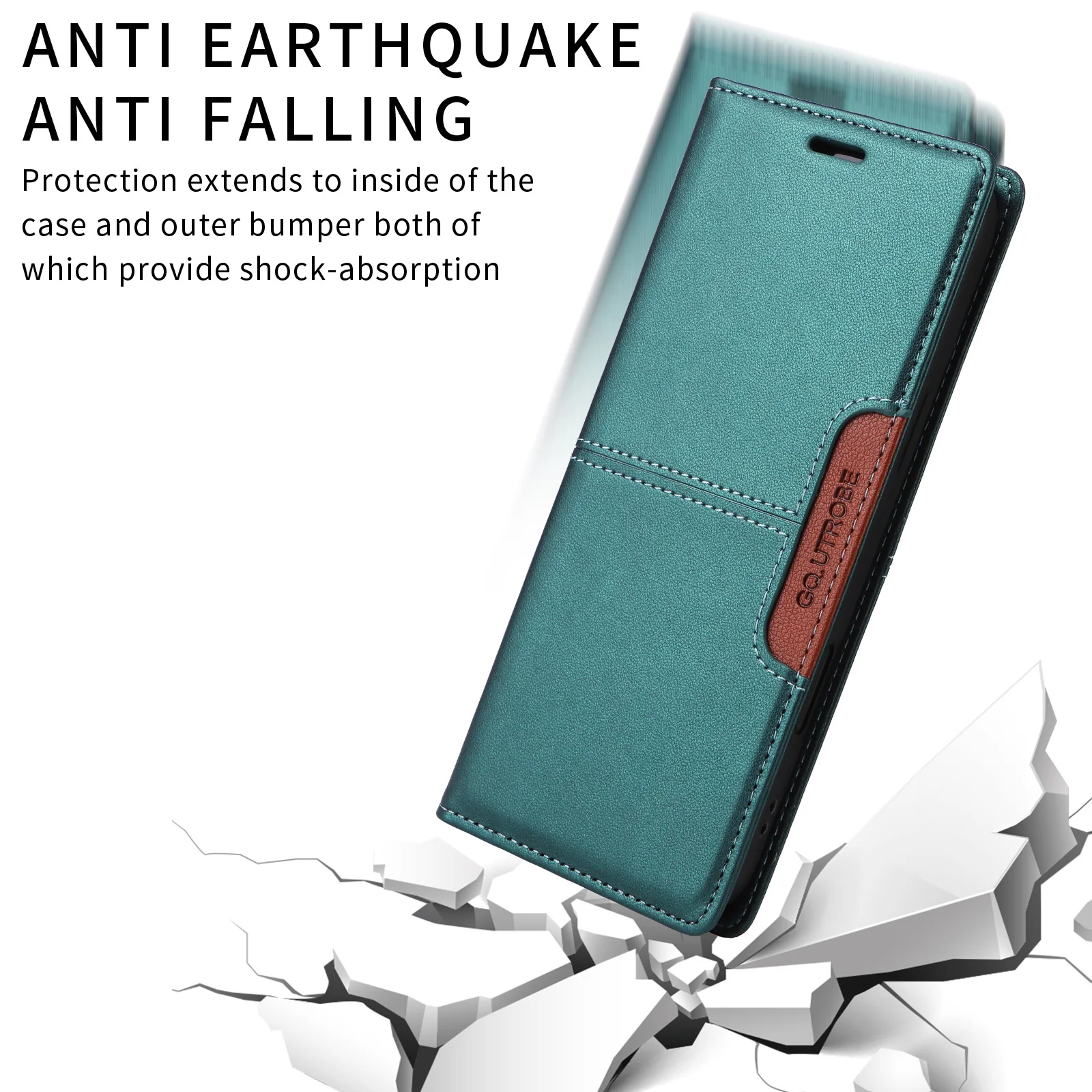 [With Card Slot] Apple iPhone 16/Pro/Pro Max/Plus Leather Flip Shockproof Wallet Series Case - Image 9