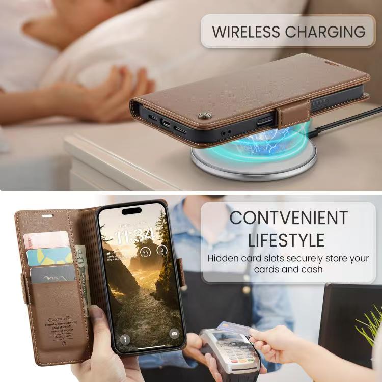 [With Card Slot] Apple iPhone 17/Air/Pro/Pro Max Premium Leather Shockproof Wallet Series Case - Image 10