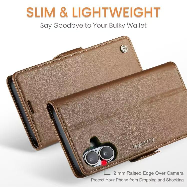 [With Card Slot] Apple iPhone 17/Air/Pro/Pro Max Premium Leather Shockproof Wallet Series Case - Image 11