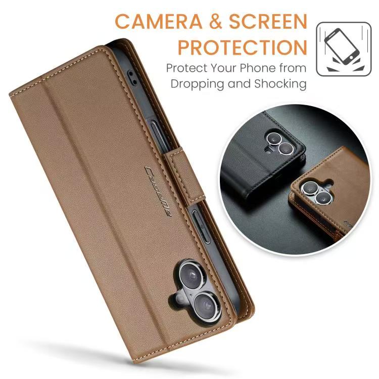 [With Card Slot] Apple iPhone 17/Air/Pro/Pro Max Premium Leather Shockproof Wallet Series Case - Image 12
