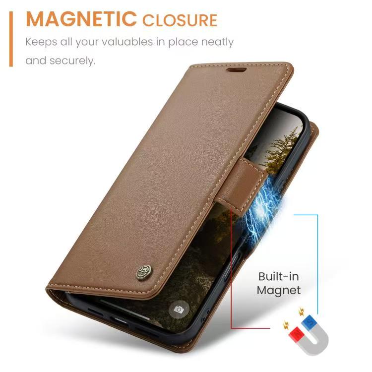 [With Card Slot] Apple iPhone 17/Air/Pro/Pro Max Premium Leather Shockproof Wallet Series Case - Image 13