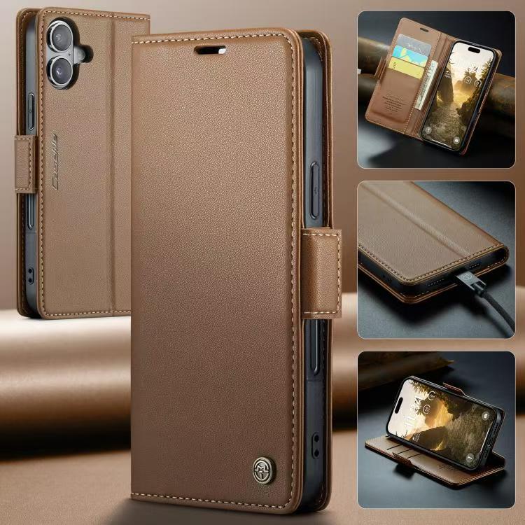 [With Card Slot] Apple iPhone 17/Air/Pro/Pro Max Premium Leather Shockproof Wallet Series Case - Image 14