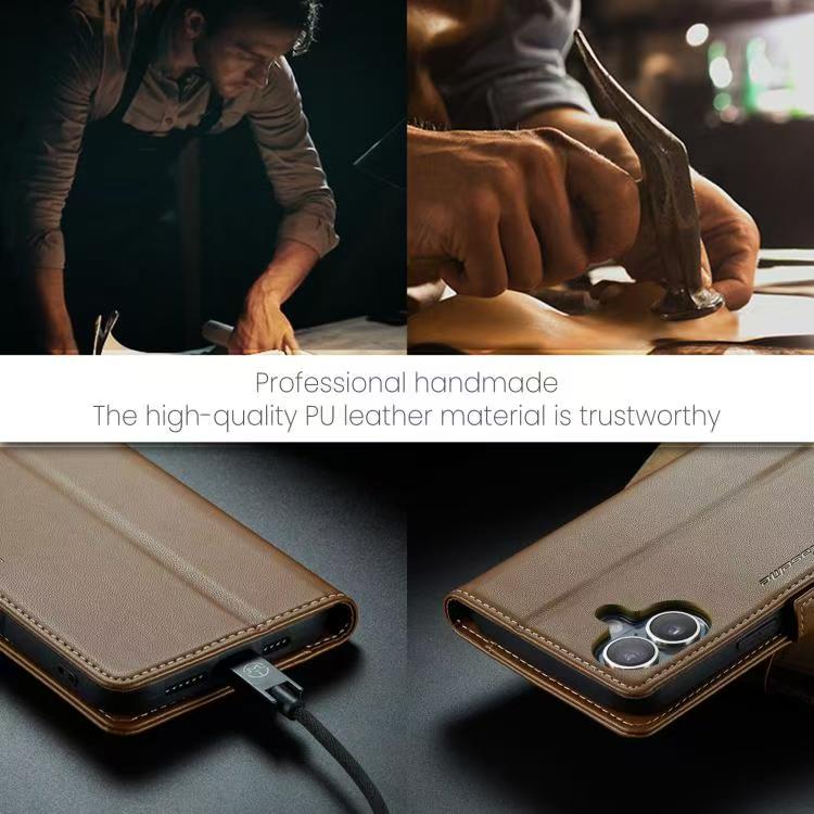[With Card Slot] Apple iPhone 17/Air/Pro/Pro Max Premium Leather Shockproof Wallet Series Case - Image 15