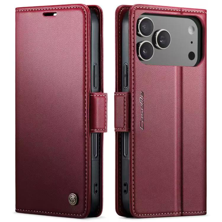 [With Card Slot] Apple iPhone 17/Air/Pro/Pro Max Premium Leather Shockproof Wallet Series Case - Image 24