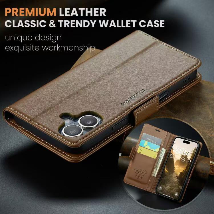 [With Card Slot] Apple iPhone 17/Air/Pro/Pro Max Premium Leather Shockproof Wallet Series Case - Image 9