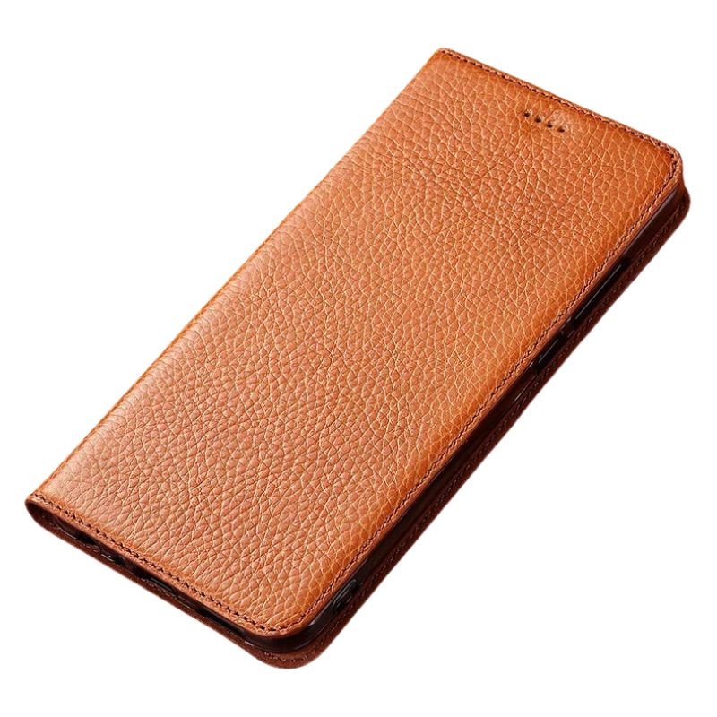 [With Card Slot] Asus Zenfone 8 - Full Cover Shockproof Flip Genuine Leather Series Soft Case - Image 3