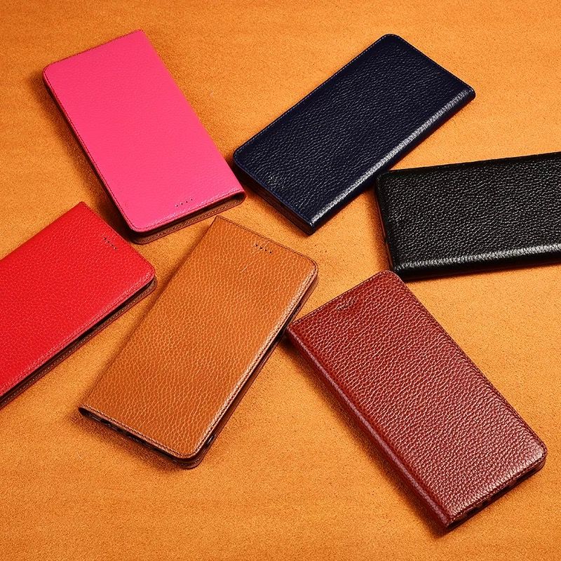 [With Card Slot] Asus Zenfone 8 - Full Cover Shockproof Flip Genuine Leather Series Soft Case - Image 7