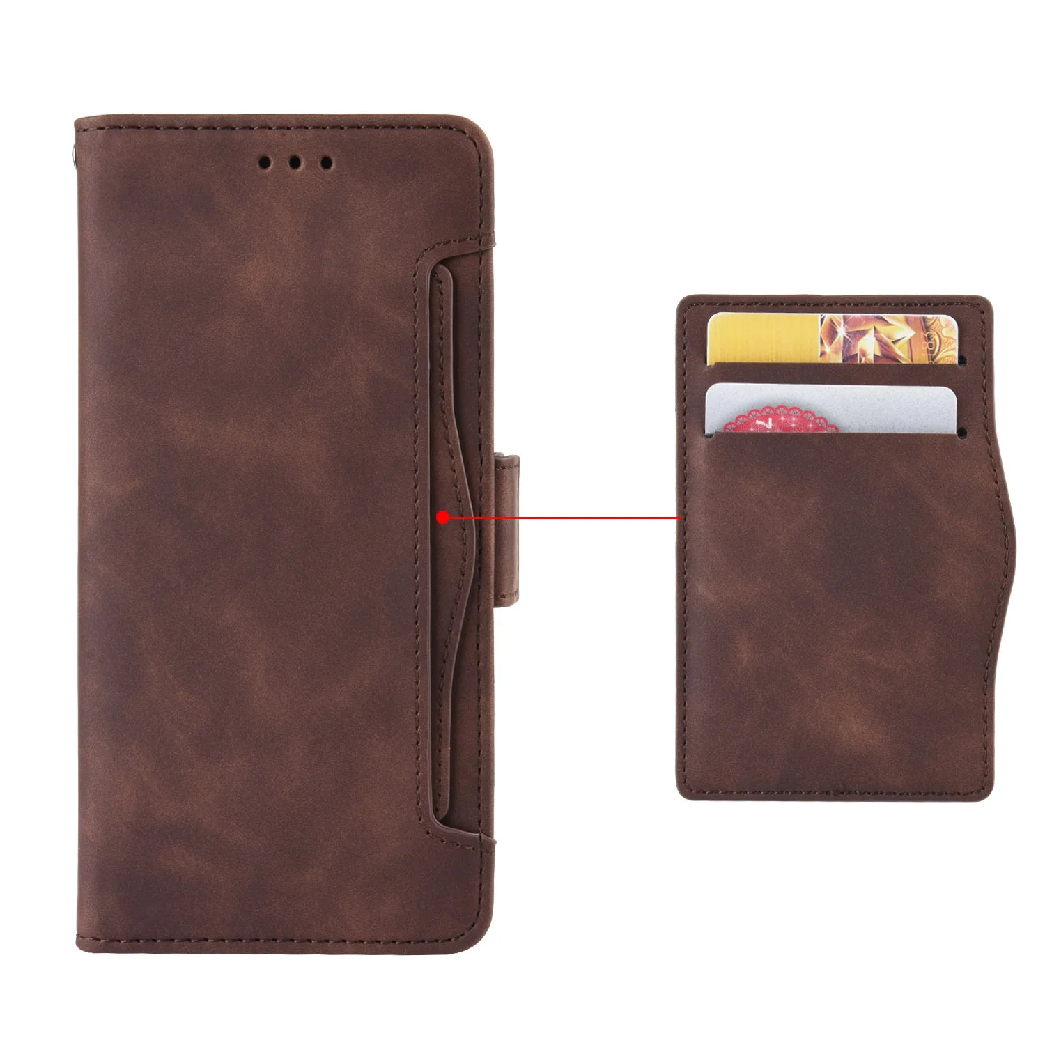 [With Card Slot] Blackview A50 - Multi Functional Shockproof Wallet Series Case - Image 4