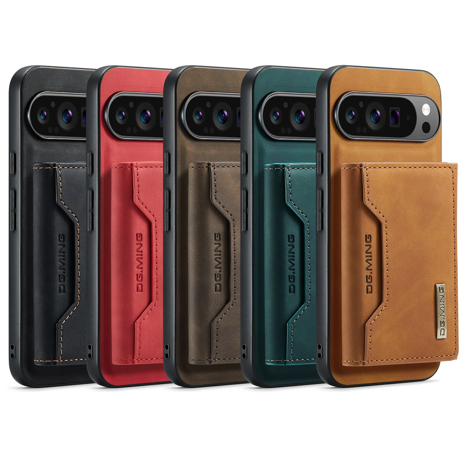 [With Card Slot] Google Pixel 7/7A/Pro - Business Premium Leather Back Cover Magnetic Detachable  Shockproof Case - Image 6