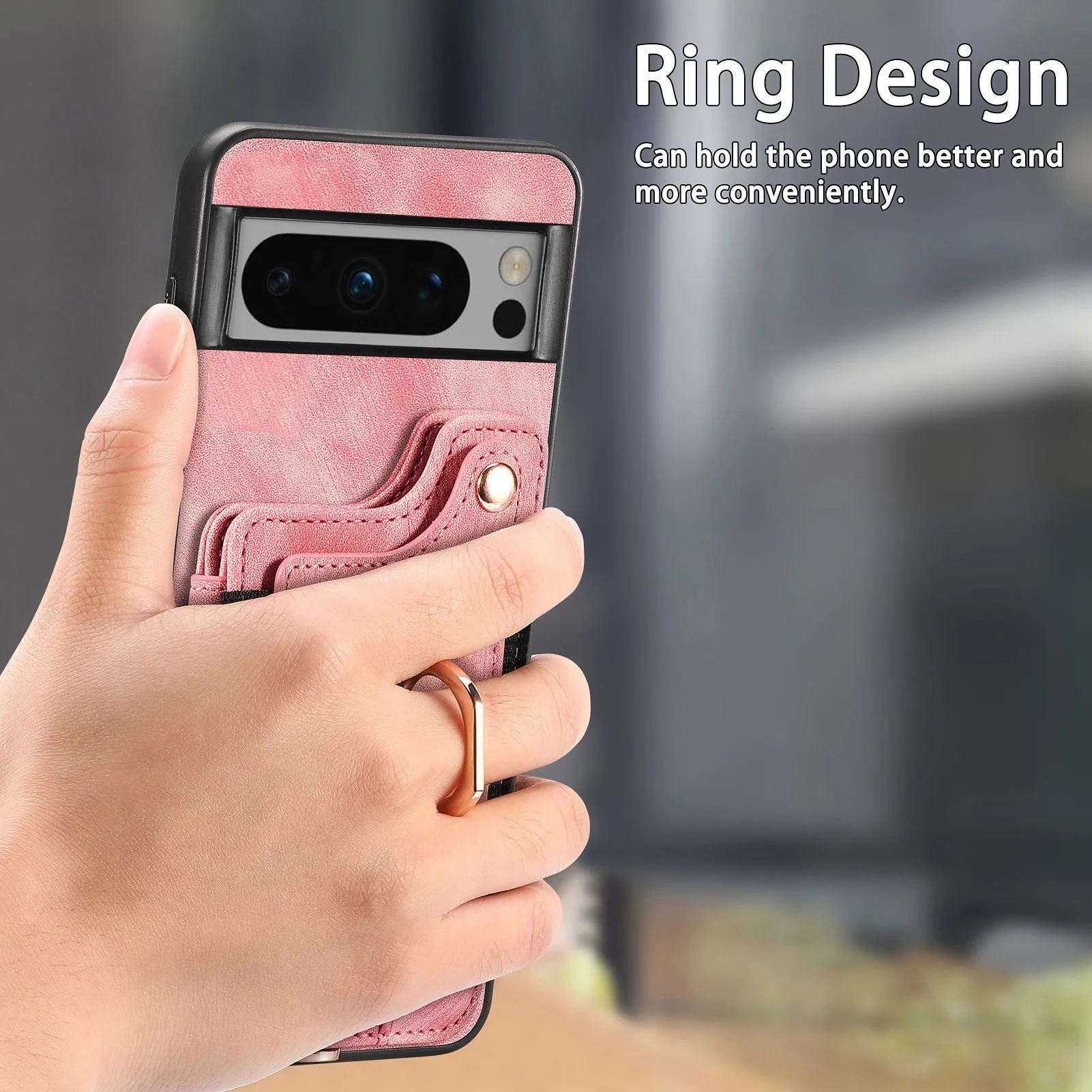 [With Card Slot] Google Pixel 10/Pro/XL - Vintage Detachable Wallet Shockproof Stand Phone Case - Image 6
