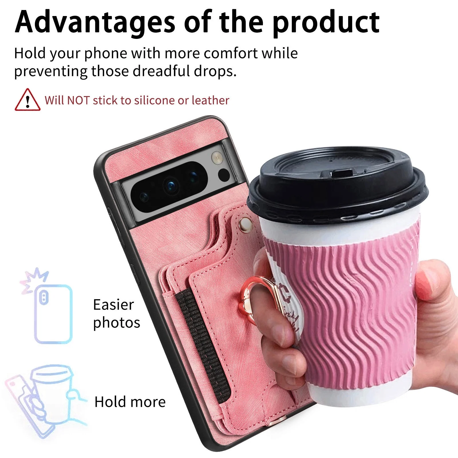 [With Card Slot] Google Pixel 10/Pro/XL - Vintage Detachable Wallet Shockproof Stand Phone Case - Image 7