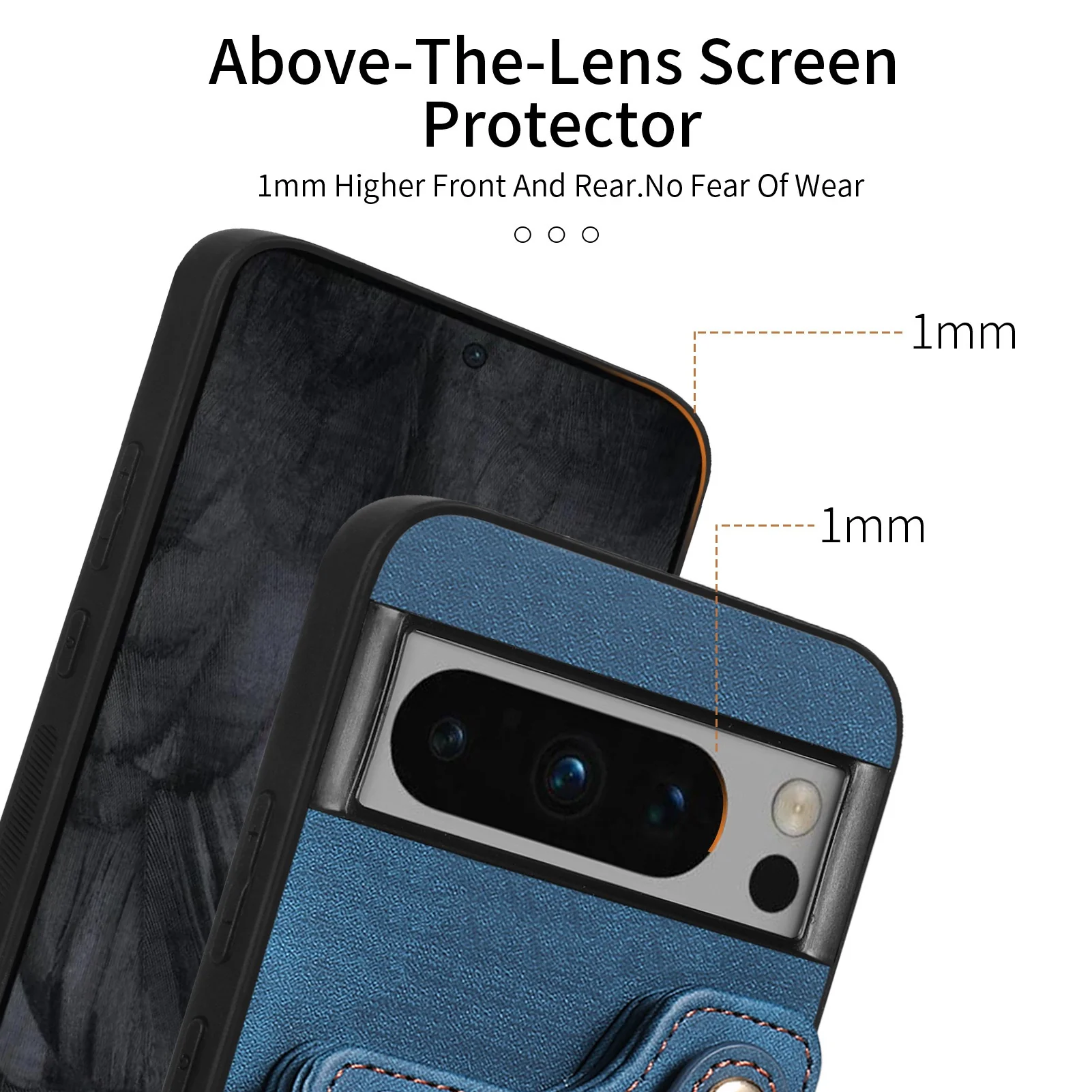 [With Card Slot] Google Pixel 10/Pro/XL - Vintage Detachable Wallet Shockproof Stand Phone Case - Image 9