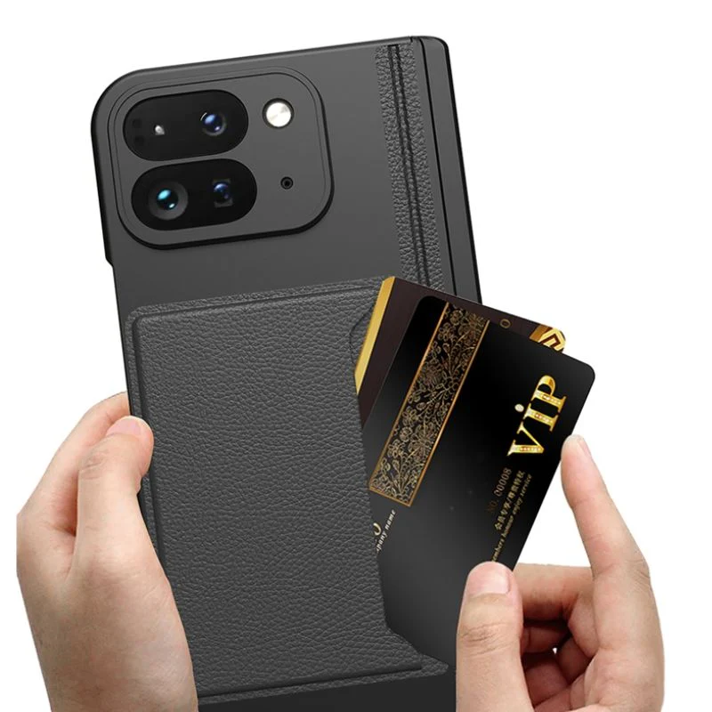 [With Card Slot] Google Pixel 9 Pro Fold - Integrated Shell & Film With Hinged Design Stand Series Case - Image 8